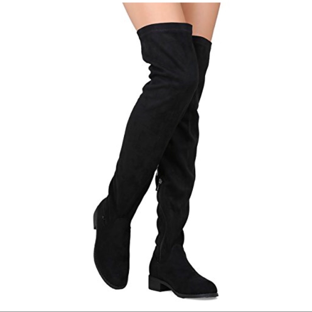 Last Pair ‼️ Black Stretchy Over The Knee Boots - Picture 7 of 7